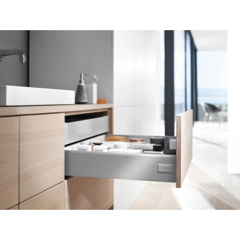 Boki szuflady TANDEMBOX Blum Antaro 378M5002SA, szare, wysokość M (83.6 mm), dł.500 mm, L/P